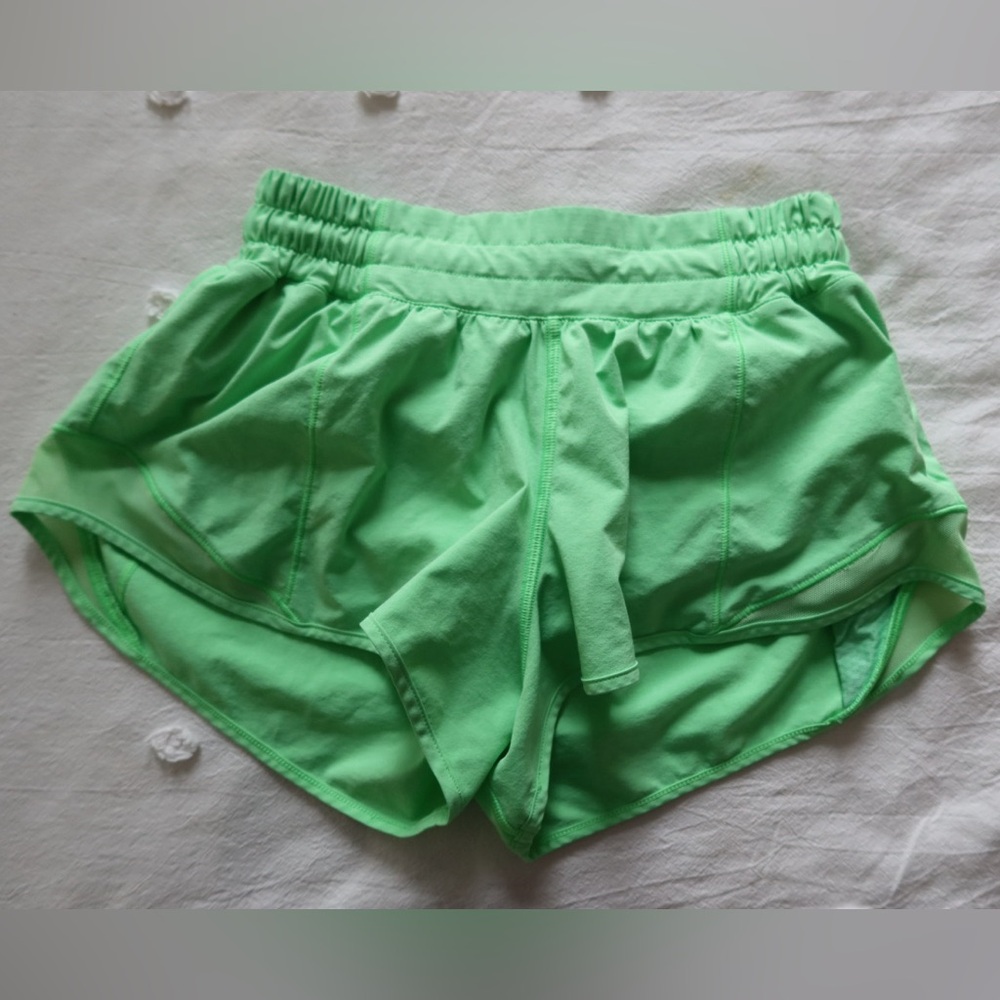 Lululemon Athletica Light Green Athletic Shorts
